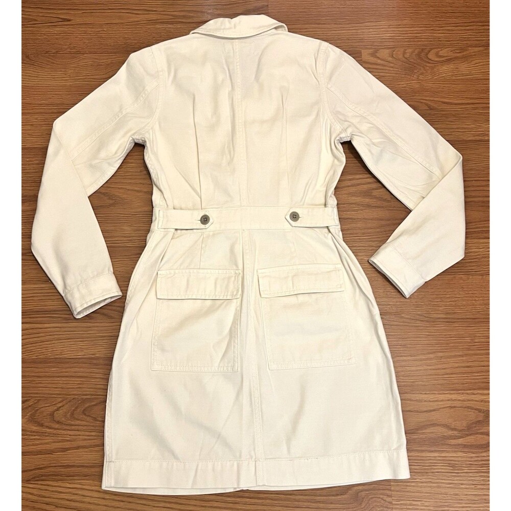 MADEWELL Vintage Canvas Signature Coverall Dress Pockets Long Sleeve Preppy XXS - Picture 3 of 9